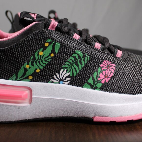Adidas Racer TR23 Floral Sneakers - Size 6.5 - Picture 4 of 6